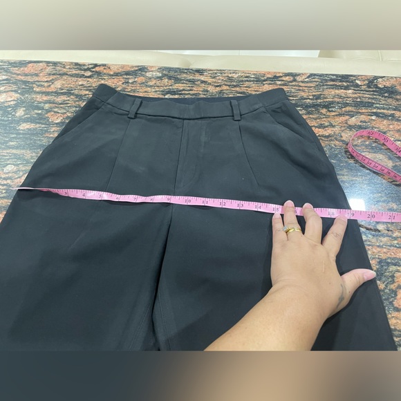 Uniqlo black pull on trousers. Size medium. Used - Picture 9 of 10